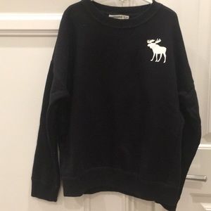 Abercrombie kids black thick-long sleeve shirt.